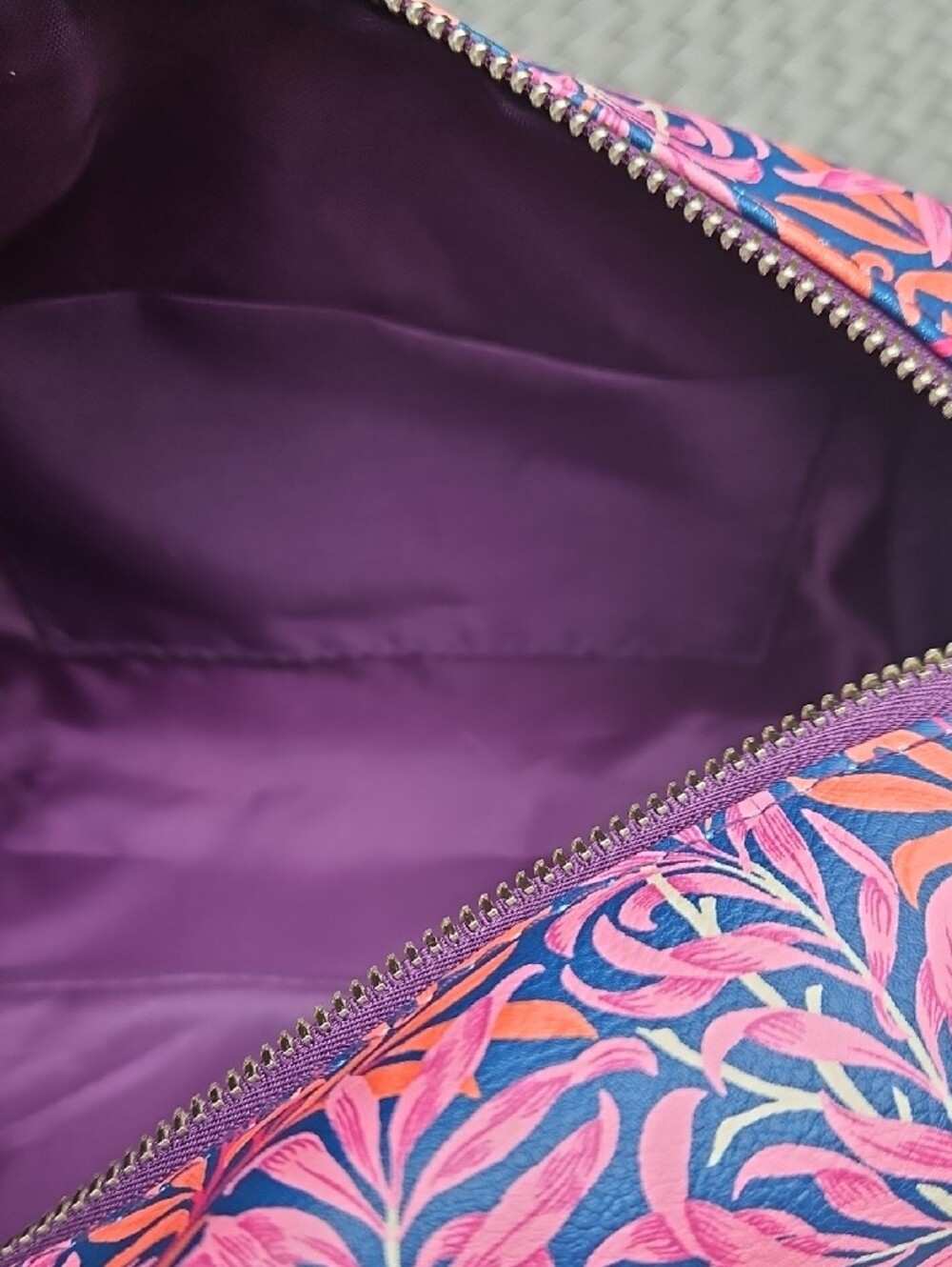 NWOT William MORRIS Willow Bough Leaf Vine Cosmetic.Make Up Travel Floral Pouch - Picture 14 of 17